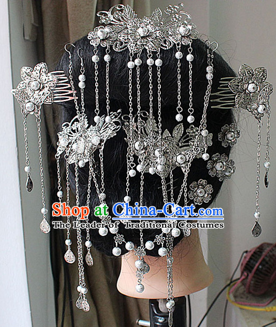 Chinese Ancient Empress Princess Hair Accessories Headdress Hairpin Headwear Jewelry for Women Girls