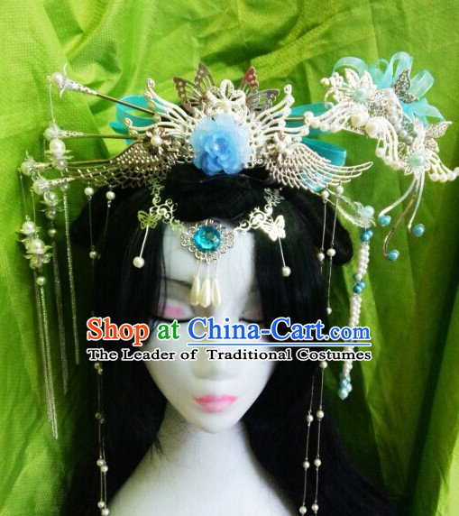 Chinese Ancient Empress Princess Queen Hair Accessories Headdress Hairpin Headwear Jewelry for Women Girls