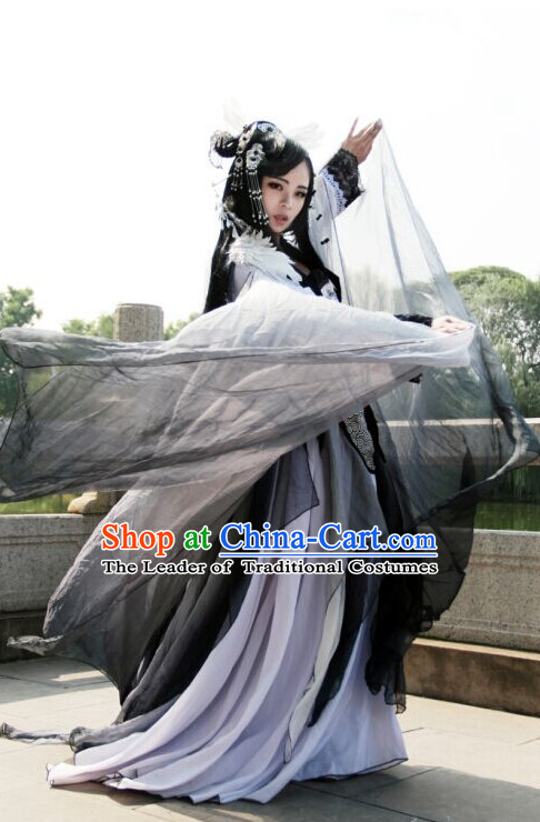 Asian Chinese Fairy Hanfu Dress Costume Clothing Oriental Dress Chinese Robes Kimono for Women Gilrls Adults Children