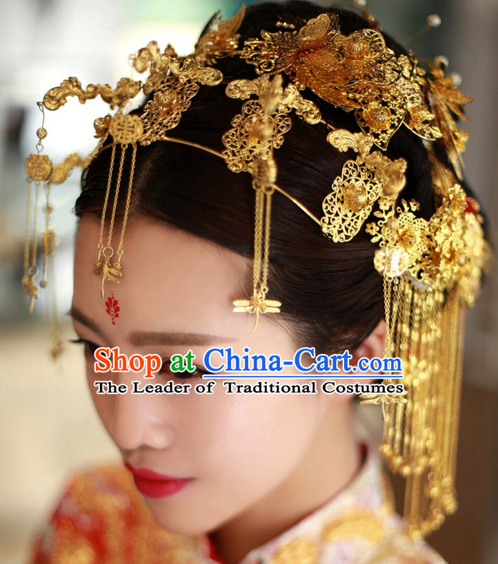 Chinese Classical Wedding Bridal Headpieces Hair Accessories