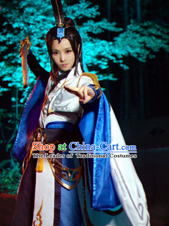 Chinese Superhero Cosplay Costumes and Headdress Complete Set for Women