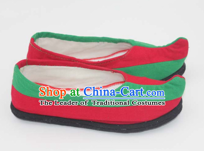 Handmade Chinese Ancient Bow Shoes for Women and Girls