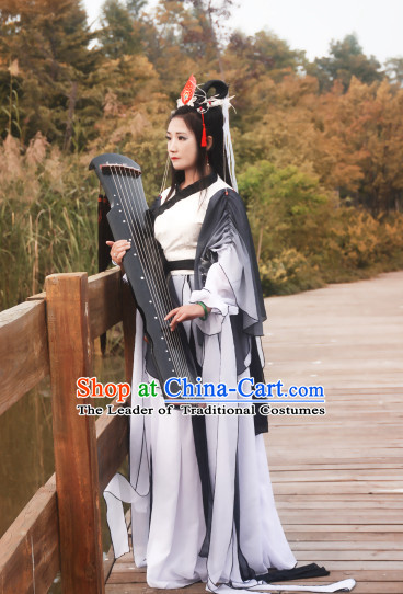 Chinese Traditional Superheroine Classical Dance Costume Complete Set for Women