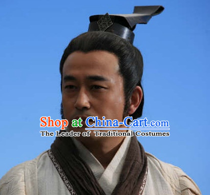 Chinese Qin Dynasty Male Hairstyles Chancellor Shang Yang Statesman Coronet for Men