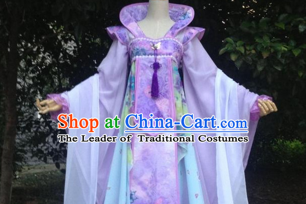Gorgeous Chinese Fairy Princess Empress Queen Cosplay Costumes Ancient Chinese Clothing Complete Set for Women
