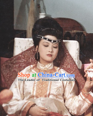 Dream of Red Chamber Wang Xifeng Black Long Wigs for Women or Girls