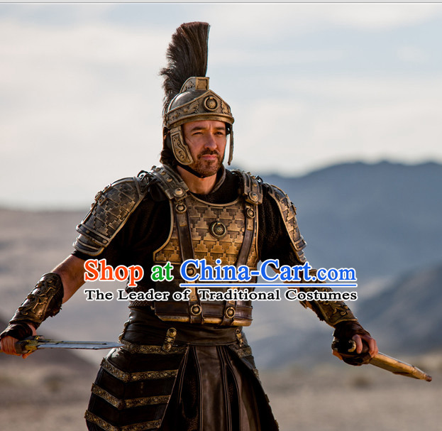 Asian Greek Body Armor Costumes and Coronet Complete Set
