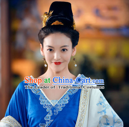 Ancient Chinese Traditional Style Princess Black Wigs for Women Girls