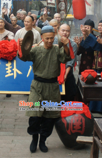Ancient Chinese Style Peasant Costumes Complete Set for Men or Boys