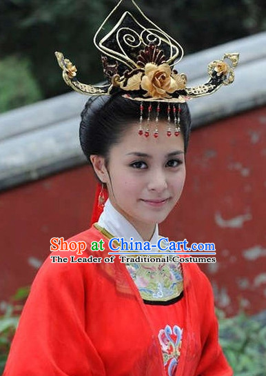 Traditional Ancient Chinese Style Bridal Wedding Hair Accessories Hair Jewelry Headpieces Set for Women