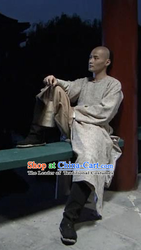 Traditional Chinese Ancient Hanfu Male Robe Clothes Complete Set