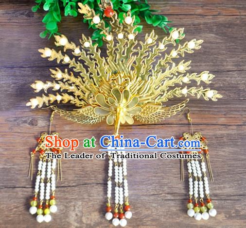 Chinese Traditional Ancient Hair Sticks Hair Ornaments Chopsticks Gold Hair Pins Hairsticks Oriental Asian Head Jewellery Hair Clips Hair pIeces Hair Style