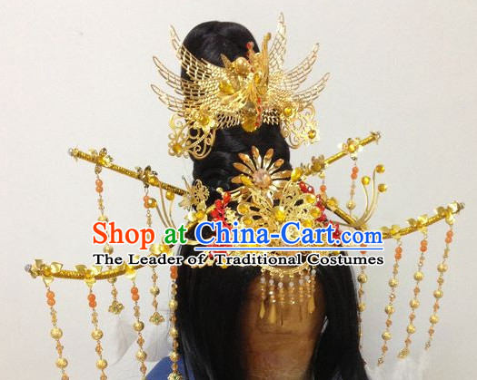 Ancient Chinese Imperial Royal Princess Hair Jewelry Headdress Hairpieces Hair Accessories