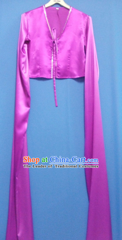 Color Transition Long Sleeves Chinese Classical Dance Costumes for Women