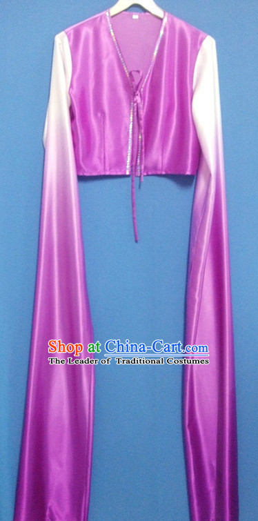 Color Transition Long Sleeves Chinese Classical Dance Costumes for Women