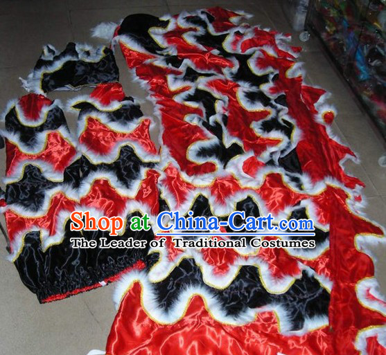 Chinese Traditional Lion Body Costumes Pants Claws Set