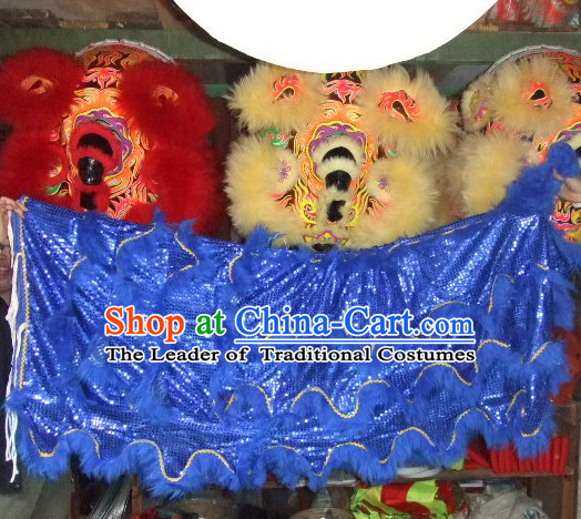 Chinese Traditional Lion Body Costumes Pants Claws Set