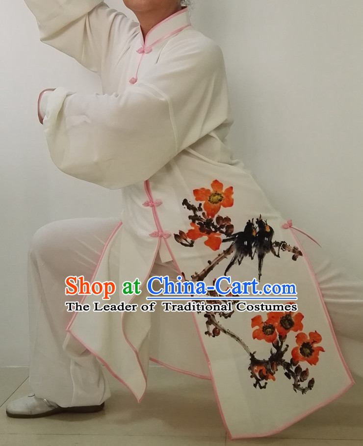 Top Chinese Traditional Mandarin Martial Arts Tai Chi Kung Fu Gongfu Competition Championship Clothes Suits Uniforms