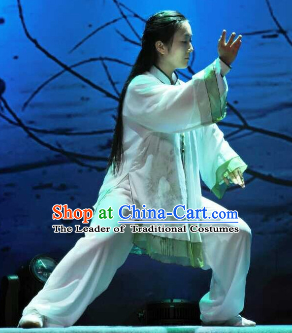 Top Chinese Traditional Mandarin Martial Arts Tai Chi Kung Fu Gong Fu Competition Championship Clothes Suits Uniforms