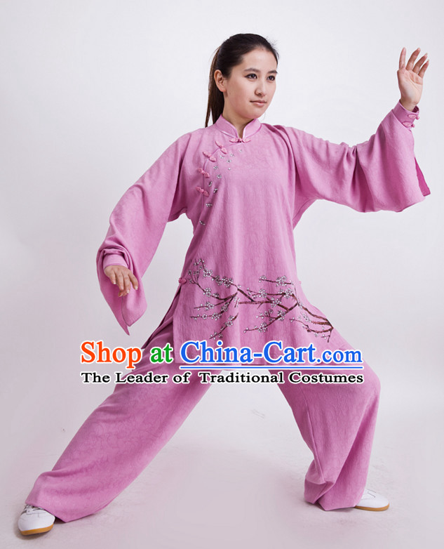 Chinese Traditional Mandarin Martial Arts Tai Chi Kung Fu Gong Fu Competition Championship Suits Uniforms for Men Women Children