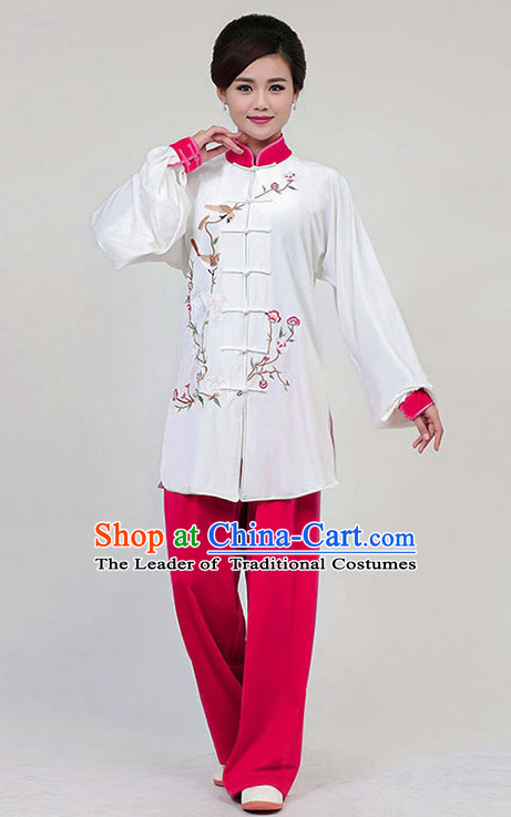 Top Tai Chi Uniforms Pants Tai Chi Suit Apparel Suits Attire Robe Kung Fu Costume Chinese Kungfu Jacket Wear Dress Uniform Clothing Taijiquan Shaolin Chi Gong Taichi Suits for Men Women Kids