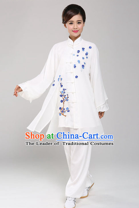 Top Tai Chi Uniforms Pants Tai Chi Suit Apparel Suits Attire Robe Kung Fu Costume Chinese Kungfu Jacket Wear Dress Uniform Clothing Taijiquan Shaolin Chi Gong Taichi Suits for Men Women Kids