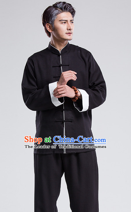 Top Tai Chi Uniforms Pants Tai Chi Suit Apparel Suits Attire Robe Kung Fu Costume Chinese Kungfu Jacket Wear Dress Uniform Clothing Taijiquan Shaolin Chi Gong Taichi Suits for Men Women Kids