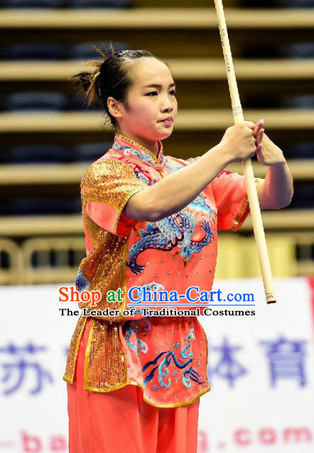 Top Kung Fu Competition Uniforms Pants Suit Taekwondo Apparel Karate Suits Attire Robe Championship Costume Chinese Kungfu Jacket Wear Dress Uniform Clothing Taijiquan Shaolin Chi Gong Taichi Suits for Men Women Kids