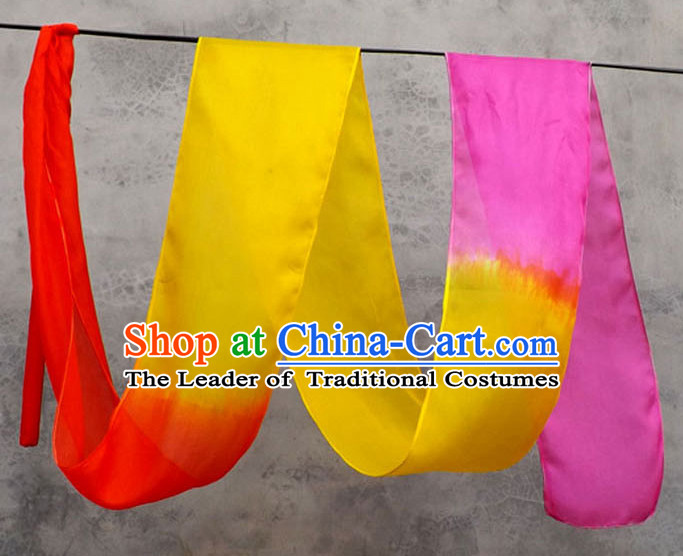 Top 3 Meters Pure Silk Color Changing Colr Change Dance Ribbon Dancing Ribbons