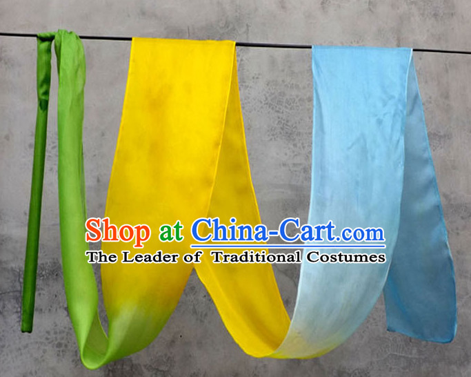 Top 3 Meters Pure Silk Color Changing Colr Change Dance Ribbon Dancing Ribbons