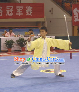 Top Kung Fu Competition Championship Uniforms Pants Suit Taekwondo Apparel Karate Suits Attire Robe Championship Costume Chinese Kungfu Jacket Wear Dress Uniform Clothing Taijiquan Shaolin Chi Gong Taichi Suits for Men Women Kids