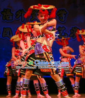Chinese Traditional Ethnic Dancing Dress Dancewear Costumes Dancer Costumes Dance Costumes Chinese Dance Clothes Traditional Chinese Clothes Complete Set for Women