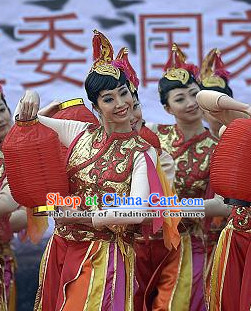 Chinese Stage Classical Dancing Dancewear Costumes Dancer Costumes Dance Costumes Chinese Dance Clothes Traditional Chinese Clothes Complete Set for Women Kids