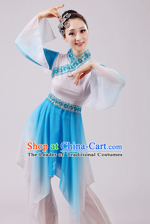 Chinese Traditional Stage Folk Dance Dancewear Costumes Dancer Costumes Dance Costumes Clothes and Headdress