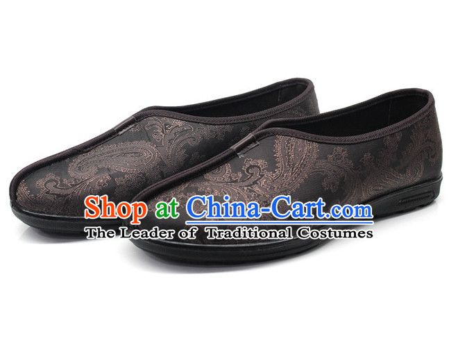 Top Black Chinese Traditional Tai Chi Shoes Kung Fu Shoes Martial Arts Shoes