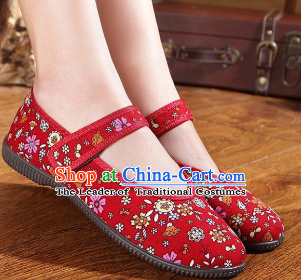 Top Chinese Traditional Tai Chi Shoes Kung Fu Shoes Martial Arts Fabric Shoes for Women