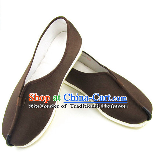 Top Chinese Coffee Traditional Tai Chi Shoes Kung Fu Shoes Martial Arts Shoes for Men or Women