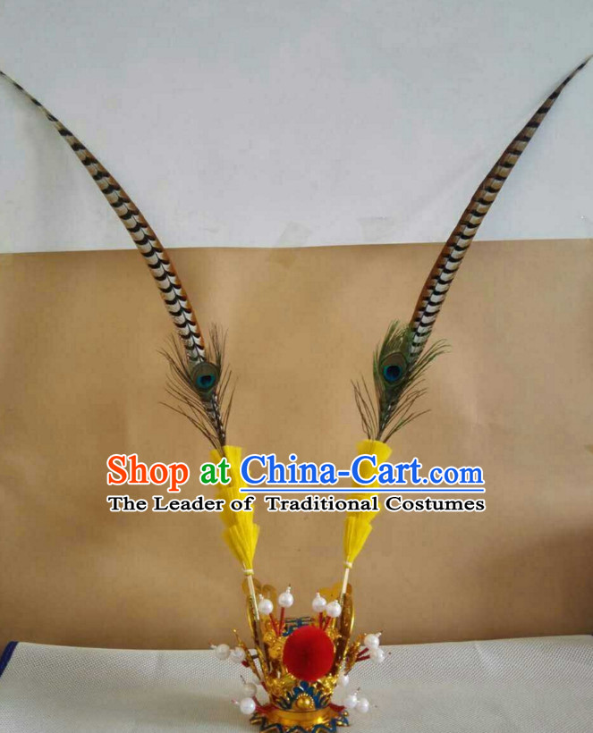 Chinese Traditional Opera Sun Wukong Headwear Hat for Men