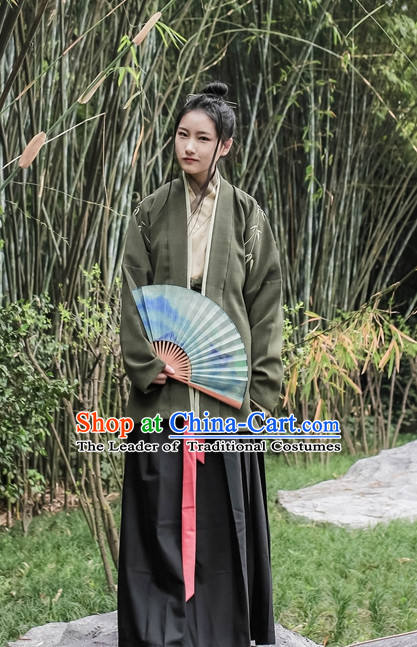 Traditional Asian Chinese Hanfu Garment Han Fu Clothes for Men or Women