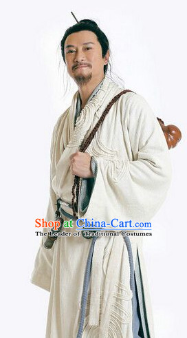 Chinese Ancient Taoist Zhang Sanfeng Costumes Complete Set for Men