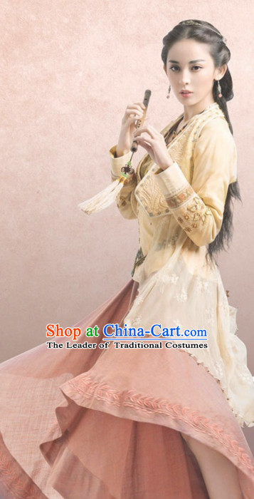 Ancient Asian Chinese Beauty Costumes Complete Set for Women