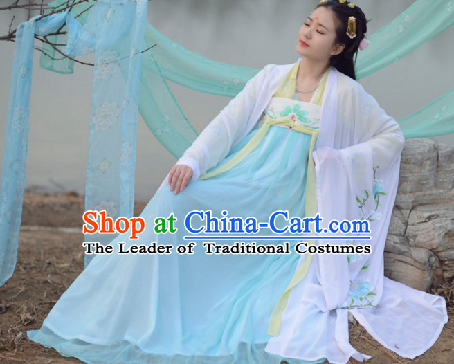 Top Chinese Tang Dynasty Hanfu Clothing Chinese Hanfu Costume Hanfu Dress Ancient Chinese Costumes Complete Set for Women Girls Children