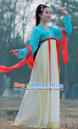 Top Chinese Tang Dynasty Beauty Hanfu Clothing Chinese Hanfu Costume Hanfu Dress Ancient Chinese Costumes Complete Set for Women Girls Children