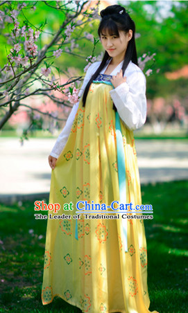 Top Chinese Tang Dynasty Beauty Hanfu Clothing Chinese Hanfu Costume Hanfu Dress Ancient Chinese Costumes Complete Set for Women Girls Children