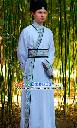 Top Chinese Han Dynasty Male Hanfu Clothing Chinese Hanfu Costume Hanfu Dress Ancient Chinese Costumes and Hat Complete Set for Men Boys Children