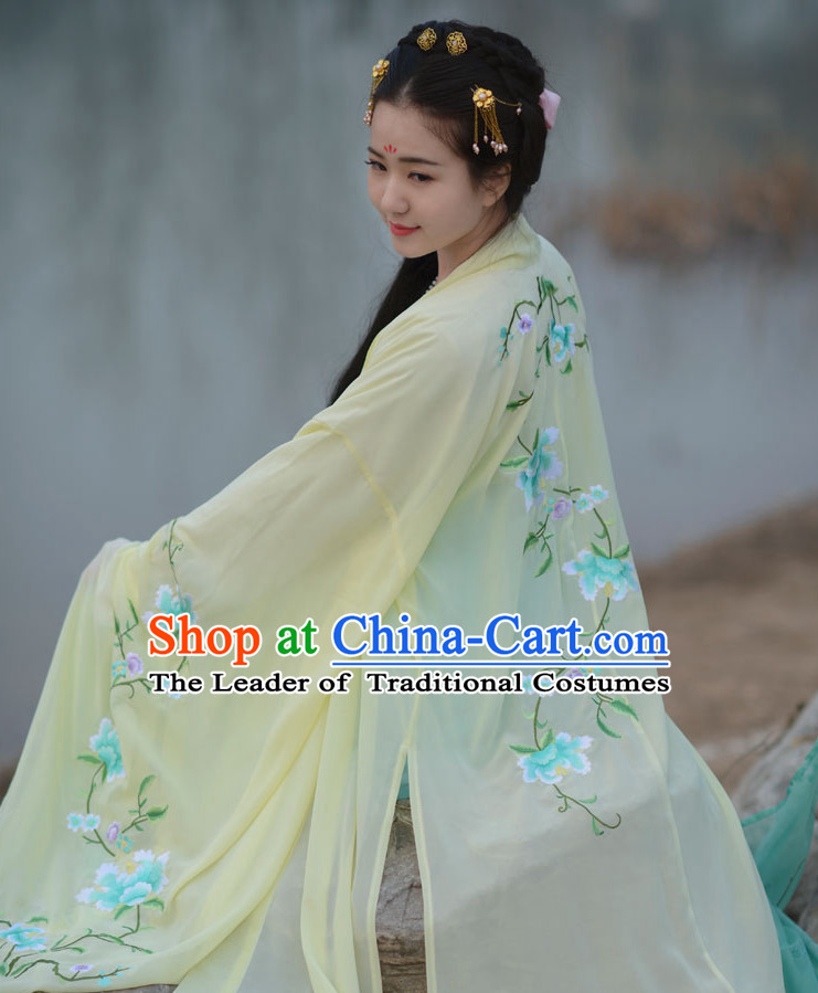 Top Chinese Tang Dynasty Beauty Hanfu Clothing Chinese Hanfu Costume Hanfu Dress Ancient Chinese Costumes and Hat Complete Set for Women Girls Children