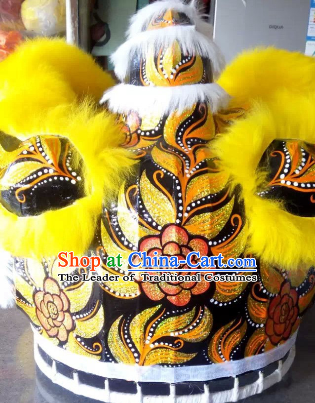 Top Yellow Competition and Parade Lion Dance Equipment Complete Set