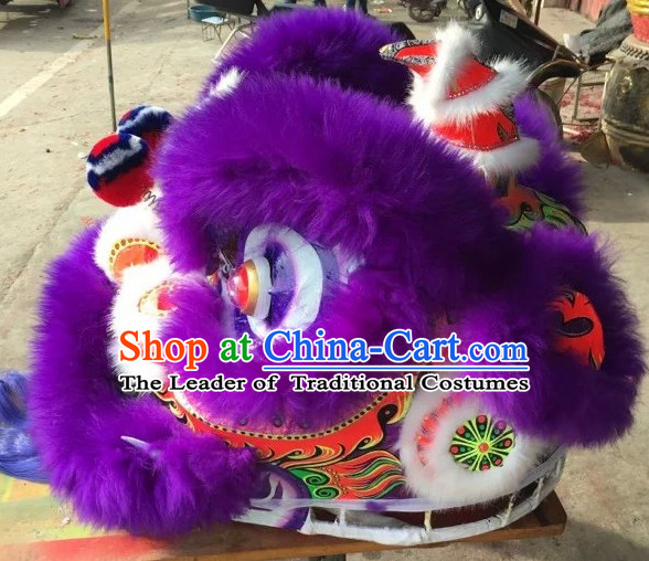 Top Purple Competition and Parade Lion Dancing Equipments Complete Set