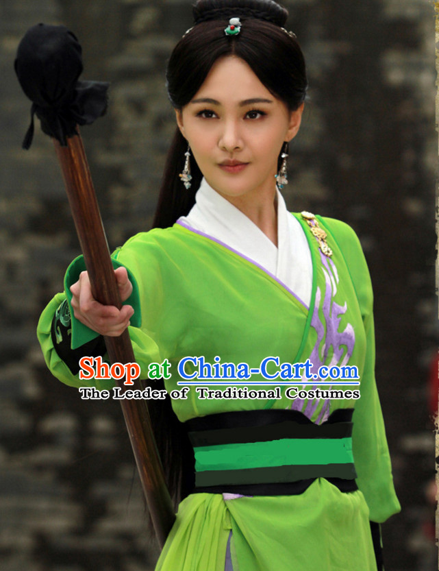 Chinese Ancient Style Superheroine Costumes Complete Set for Women