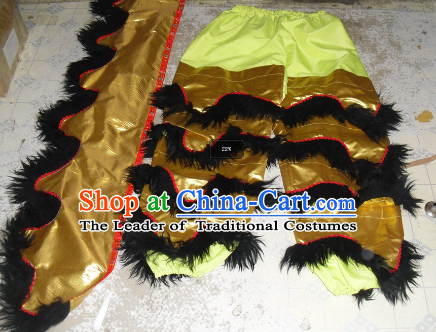 Top Asian Chinese New Year Performance 2 Pairs of Lion Dance Pants and Claws